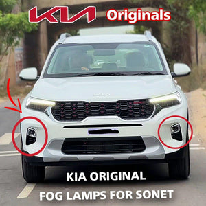 Kia Sonet Original Fog Lamps with OEM Covers - Enhance Your Visibility and Style