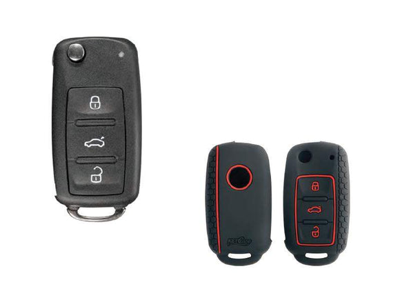 Silicone Car Key Cover For Volkswagen/Skoda KC-13