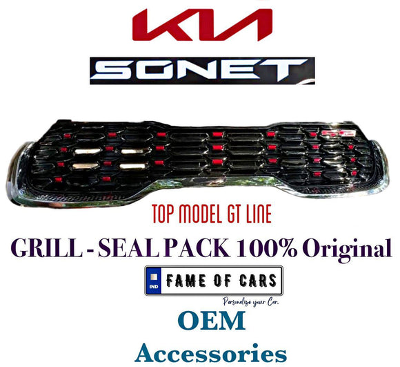 Kia Sonet Original GT LINE Grill - Elevate Your Sonet's Style with Genuine OEM Enhancement