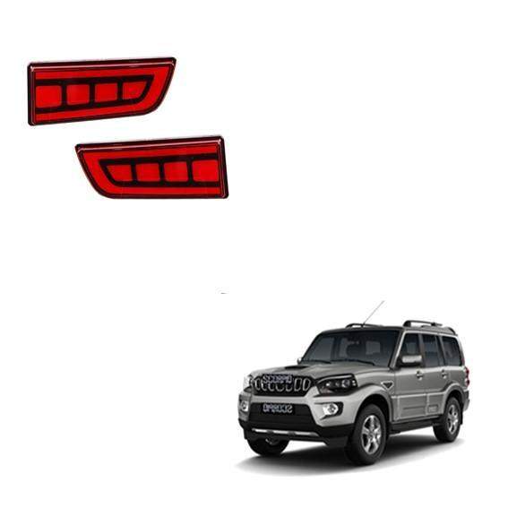 Rear Bumper Reflector LED Lights for Mahindra Scorpio 2017 (in II Design)
