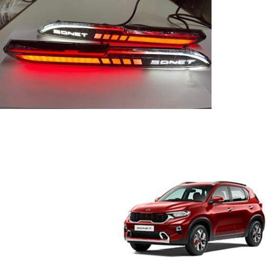 Rear Bumper Reflector LED Lights for Kia Sonet