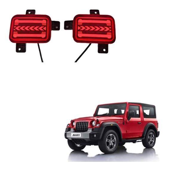 Rear Bumper Reflector LED Lights for Mahindra Thar (in II Design)