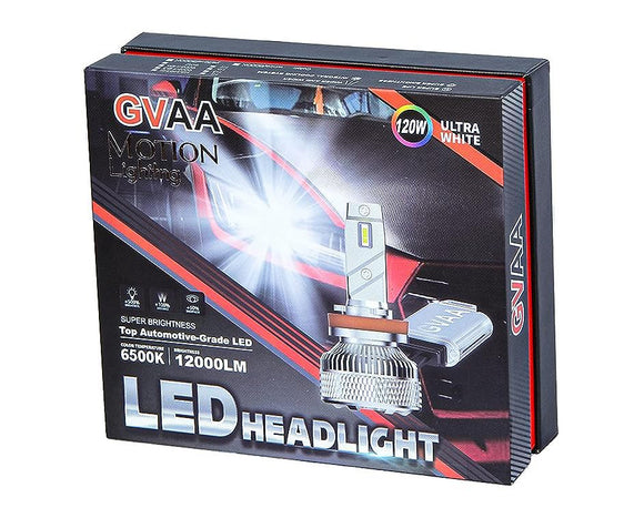 GVAA LED Headlight Bulbs, Super Bright Automotive Grade Led, Conversion Kit, Pack Of 2