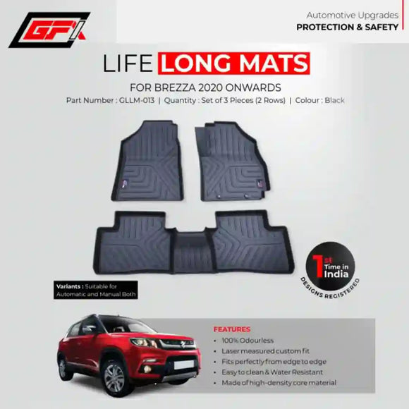 GFX Lifelong floor mats for Brezza 2020 Onwards
