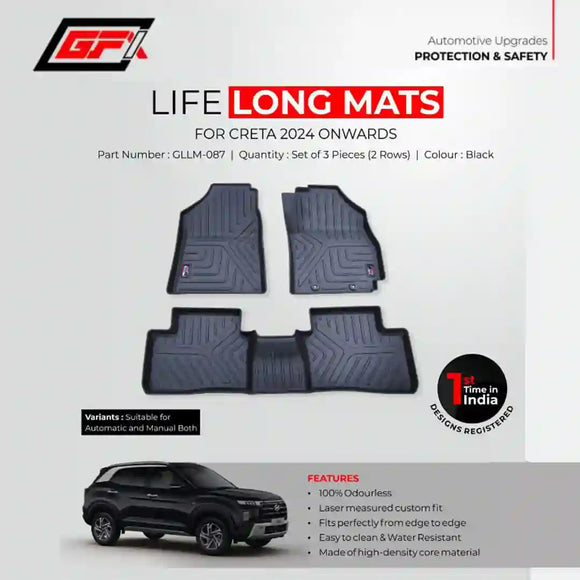 GFX Lifelong floor mats for Creta 2024