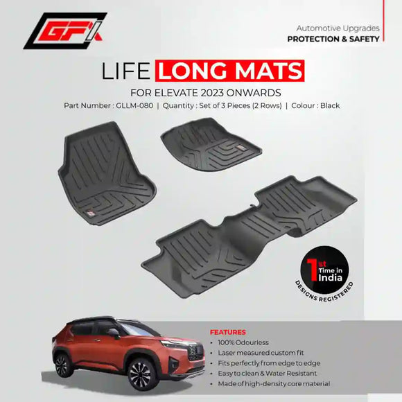 GFX Lifelong floor mats for Honda Elevate 2023 Onwards
