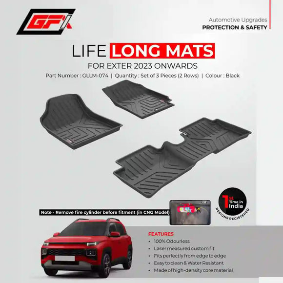 GFX Lifelong floor mats for Exter 2023 Onwards