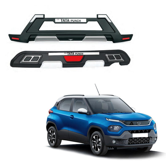 Tata Punch Front and Rear Bumper Protector