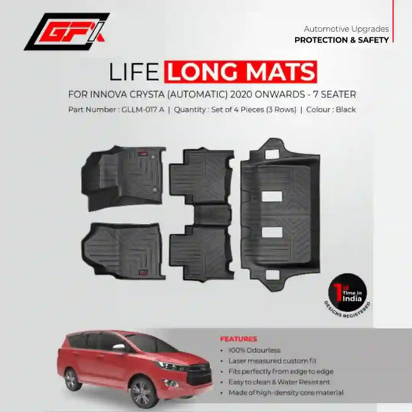 GFX Lifelong floor mats for Crysta 2020 Onwards