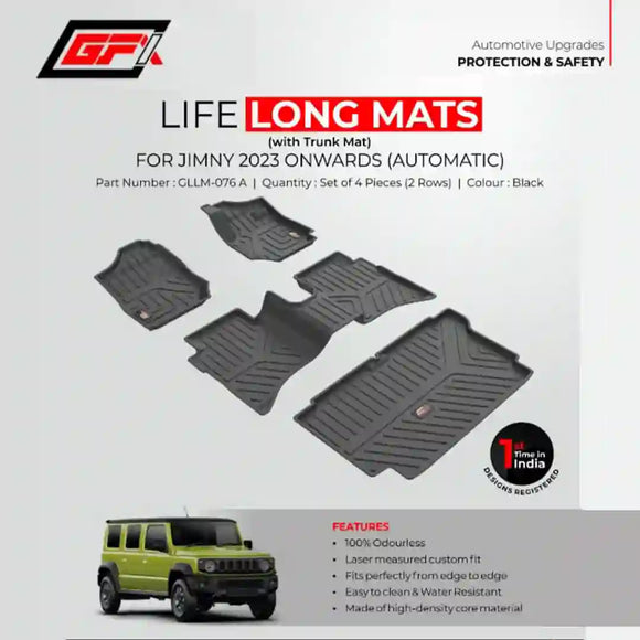 GFX Lifelong floor mats for Jimny 2023 Onwards