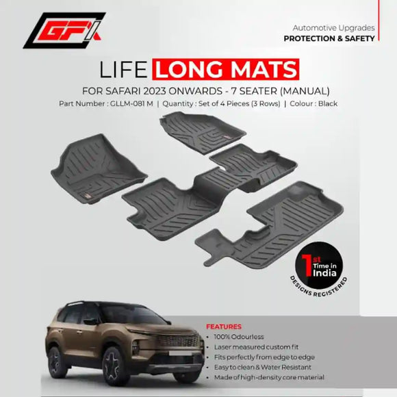 GFX Lifelong floor mats for New Safari 2023 Onwards