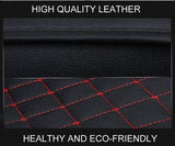 KVD Superior Leather Luxury Car Seat Cover FOR Volkswagen T-Roc BLACK + RED (WITH 5 YEARS WARRANTY) - D008/135