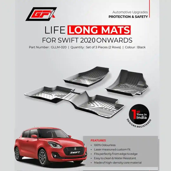 GFX Lifelong floor mats for Swift 2020 Onwards