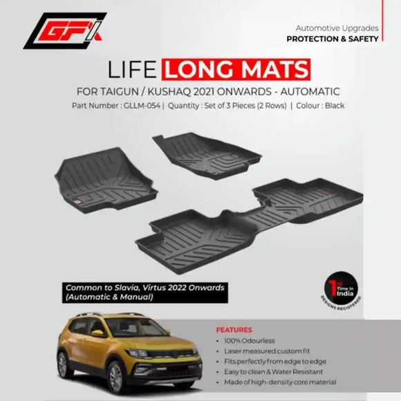 GFX Lifelong floor mats for Kushaq 2021 Onwards