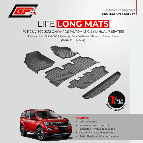 GFX Lifelong floor mats for XUV 500 (2012) Onwards