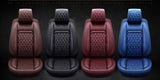 KVD Superior Leather Luxury Car Seat Cover for Skoda Laura Wine Red (With 5 Year Onsite Warranty) (SP) - D052/64