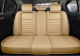 KVD Superior Leather Luxury Car Seat Cover for Skoda Laura Full Beige (With 5 Year Onsite Warranty) - DZ060/64
