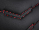 KVD Superior Leather Luxury Car Seat Cover for Maruti Suzuki Brezza Black + Red (With 5 Year Onsite Warranty) - DZ075/58