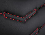 KVD Superior Leather Luxury Car Seat Cover for Tata Nexon Full Black (With 5 Year Onsite Warranty) - DZ079/77
