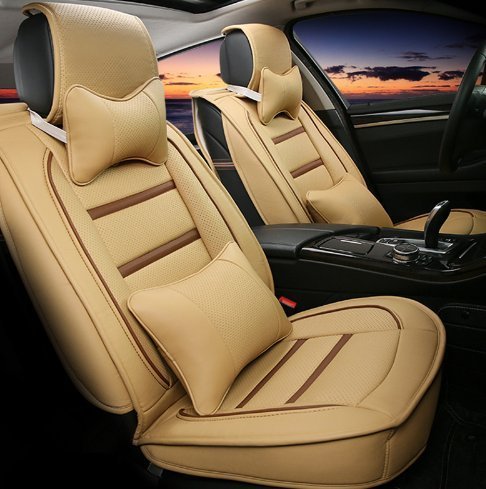 KVD Superior Leather Luxury Car Seat Cover for Hyundai Santro Xing