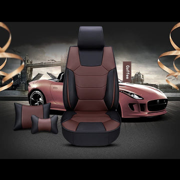 Leather Pegasus Premium Black And Orange Car Seat Covers at Rs 5999/set in  Delhi
