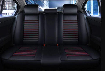 KVD Superior Leather Luxury Car Seat Cover For Citroen C3 BLACK +