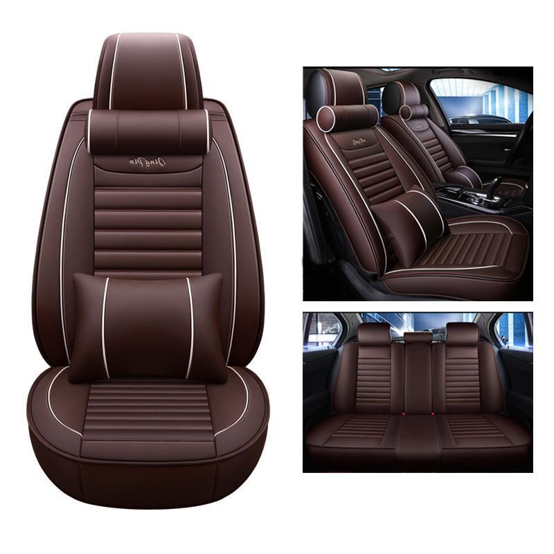 KVD Superior Leather Luxury Car Seat Cover FOR HONDA Amaze COFFEE