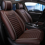 KVD Superior Leather Luxury Car Seat Cover For Datsun Redi-Go Coffee + White (With 5 Year Onsite Warranty) - Dz016/114