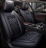 KVD Superior Leather Luxury Car Seat Cover for Toyota Fortuner Full Black (With 5 Year Onsite Warranty) (SP) - D050/87