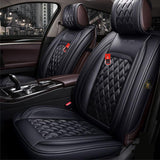 KVD Superior Leather Luxury Car Seat Cover for Datsun Go+ Plus Full Black (With 5 Year Onsite Warranty) (SP) - D050/118