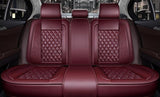 KVD Superior Leather Luxury Car Seat Cover for Tata Zest Wine Red (With 5 Year Onsite Warranty) (SP) - D052/82