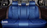 KVD Superior Leather Luxury Car Seat Cover for Maruti Suzuki New Swift Full Blue (With 5 Year Onsite Warranty) (SP) - D053/52