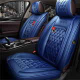 KVD Superior Leather Luxury Car Seat Cover for Ford Endeavour Full Blue (With 5 Year Onsite Warranty) (SP) - D053/96