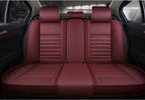 KVD Superior Leather Luxury Car Seat Cover for Hyundai I10 Wine Red Free Pillows And Neckrest Set (With 5 Year Onsite Warranty) - DZ059/17