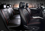 KVD Superior Leather Luxury Car Seat Cover FOR MARUTI SUZUKI Brezza BLACK + RED (WITH 5 YEARS WARRANTY) - DZ001/58