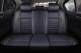 KVD Superior Leather Luxury Car Seat Cover for Maruti Suzuki Brezza Black + Silver (With 5 Year Onsite Warranty) - DZ058/58