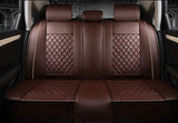 KVD Superior Leather Luxury Car Seat Cover For Datsun Go+ Plus Cherry + White (With 5 Year Onsite Warranty) - Dz003/118