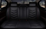 KVD Superior Leather Luxury Car Seat Cover for Jeep Compass Black + Red (With 5 Year Onsite Warranty) (SP) - D070/25