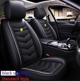 KVD Superior Leather Luxury Car Seat Cover for Skoda Superb Black + Silver (With 5 Year Onsite Warranty) - DZ077/67