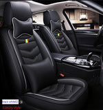 KVD Superior Leather Luxury Car Seat Cover for Maruti Suzuki Ertiga Black + Silver Free Pillows And Neckrest (With 5 Year Onsite Warranty) - DZ077/50