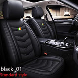 KVD Superior Leather Luxury Car Seat Cover for Toyota Etios Full Black (With 5 Year Onsite Warranty) - DZ079/84