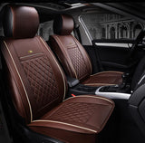 KVD Superior Leather Luxury Car Seat Cover FOR MARUTI SUZUKI Swift CHERRY + WHITE (WITH 5 YEARS WARRANTY) - DZ003/52
