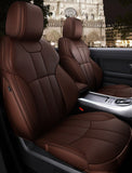 KVD Superior Leather Luxury Car Seat Cover for Maruti Suzuki Zen Estillo Full Coffee (With 5 Year Onsite Warranty) - D082/61
