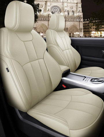 KVD Superior Leather Luxury Car Seat Cover for Kia Carens Full Beige ( –  autoclint