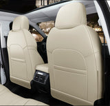 KVD Superior Leather Luxury Car Seat Cover for Toyota Innova 7 Seater Full Beige (With 5 Year Onsite Warranty) - D083/88