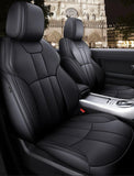 KVD Superior Leather Luxury Car Seat Cover for Volkswagen Taigun Full Black (With 5 Year Onsite Warranty) - D086/135