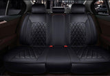 KVD Superior Leather Luxury Car Seat Cover For Skoda Kushaq Full Black (With 5 Year Onsite Warranty) - D009/135