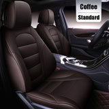KVD Superior Leather Luxury Car Seat Cover for Ford Figo Full Coffee (With 5 Year Onsite Warranty) - DZ090/3
