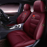 KVD Superior Leather Luxury Car Seat Cover for Ford Fiesta Wine Red (With 5 Year Onsite Warranty) - DZ092/126