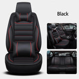 KVD Superior Leather Luxury Car Seat Cover for Tata Punch Black + Red Free Pillows And Neckrest Set (With 5 Year Onsite Warranty) (SP) - D094/111